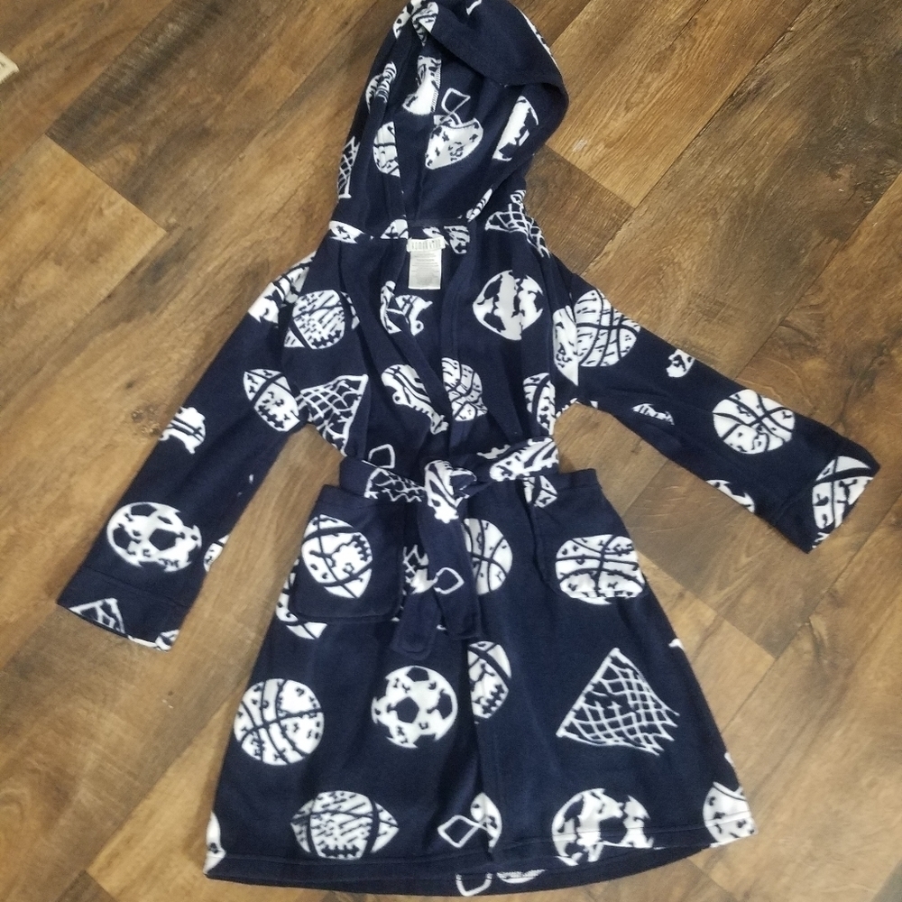 Komar kids sports fleece hooded robe